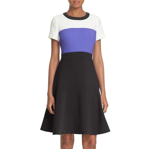 kate spade Dresses & Skirts - Kate Spade Colorblock Crepe Flip Dress size 12